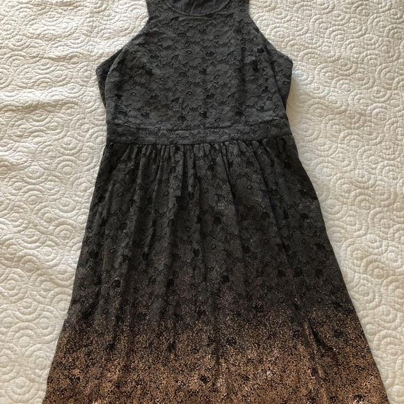 American Eagle Outfitters Dresses & Skirts - American Eagle 14 Grey Gold Ombré Dress